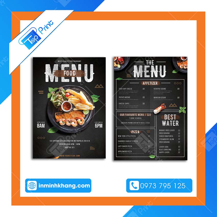 Download Mẫu Menu Cafe Đẹp File Word Chỉnh Sửa Đơn Giản