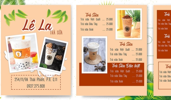 Download Mẫu Menu Cafe Đẹp File Word Chỉnh Sửa Đơn Giản