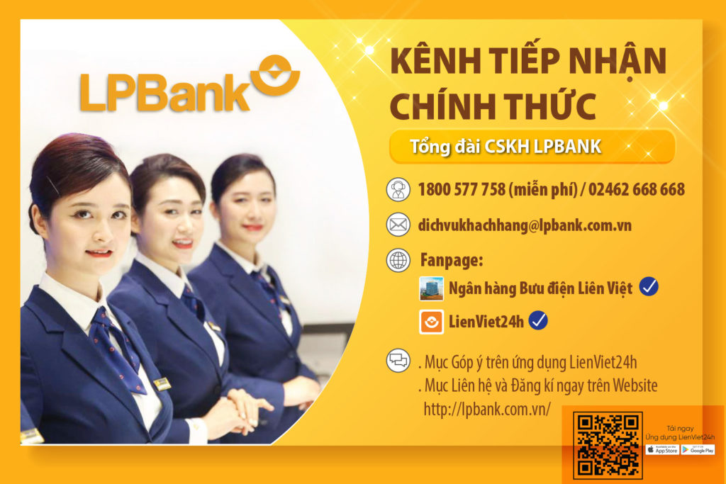 Thông báo các số điện thoại chính thức của tổng đài LPBank