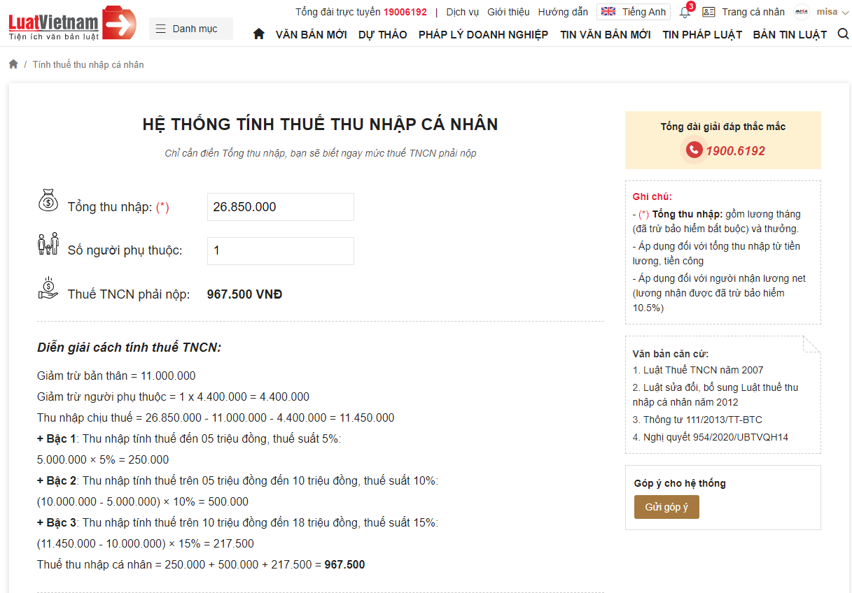 Mức đóng và cách tính thuế thu nhập cá nhân chi tiết
