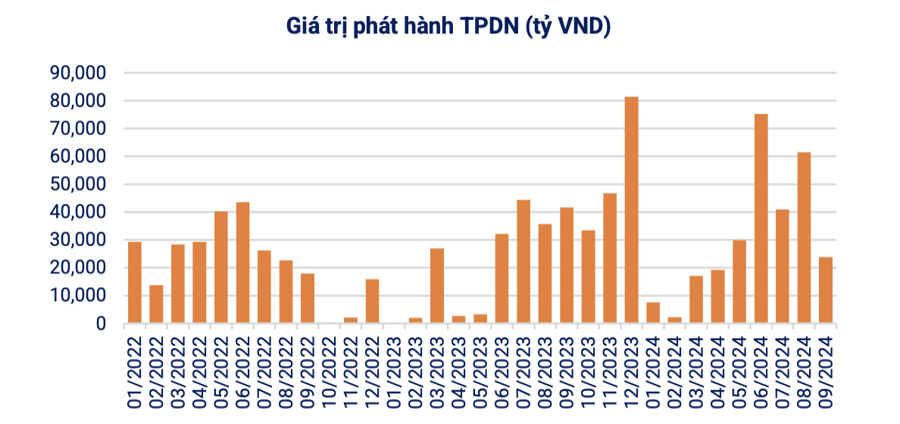 Giá trị phát hành trái phiếu doanh nghiệp tháng 9/2024 giảm 60% - Nhịp sống kinh tế Việt Nam & Thế giới