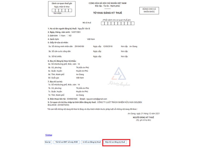 Cách tạo, đăng ký và tra cứu mã số thuế (mst) cá nhân online