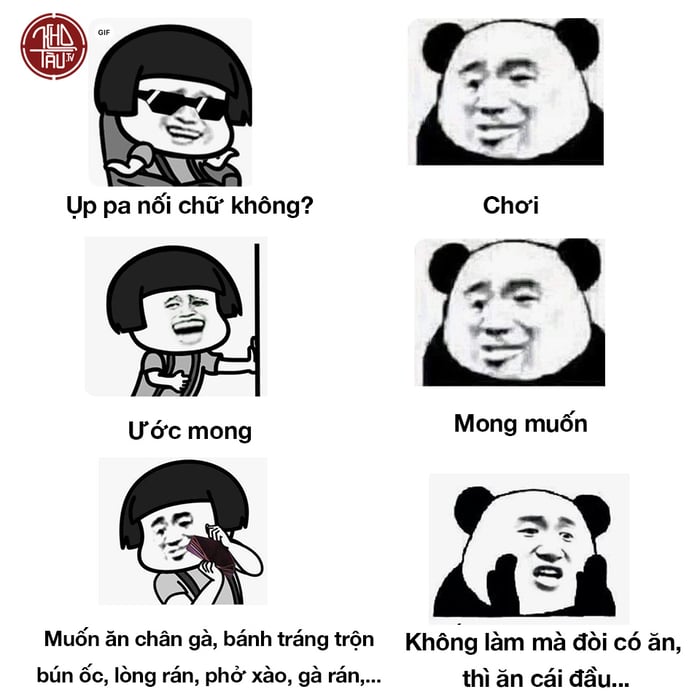 Đồng hành cùng bộ sưu tập meme gấu trúc Weibo hài bá đạo