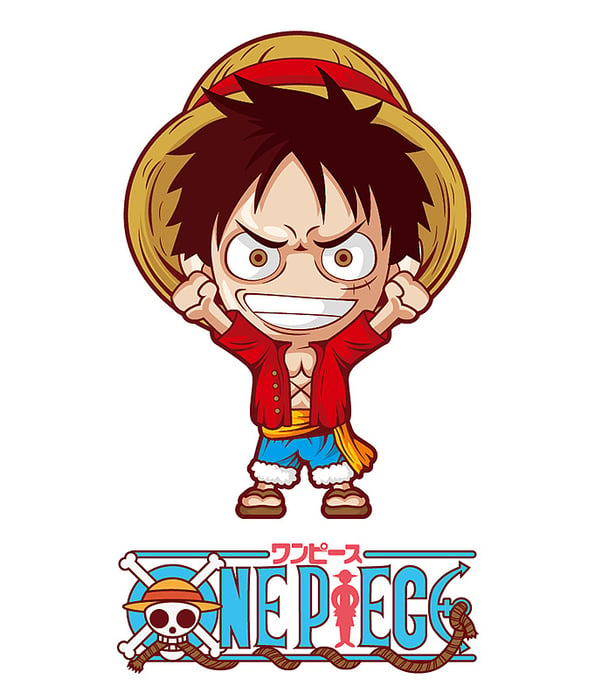 Luffy chibi ngầu - Bức tranh đẹp lung linh