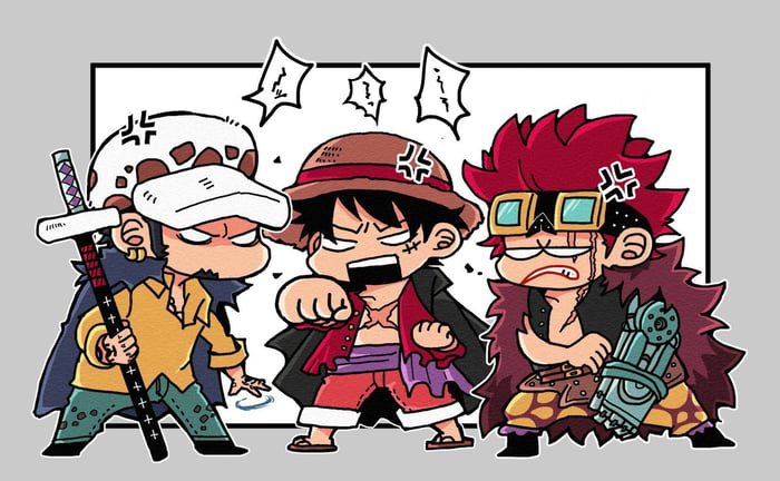 Luffy chibi ngầu - Bức tranh đẹp lung linh