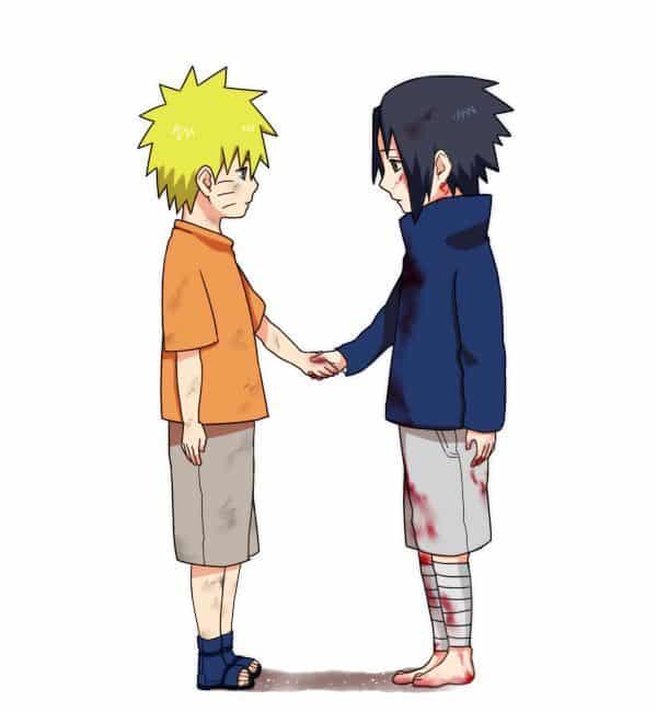 Bức tranh sống động của Naruto và Sasuke