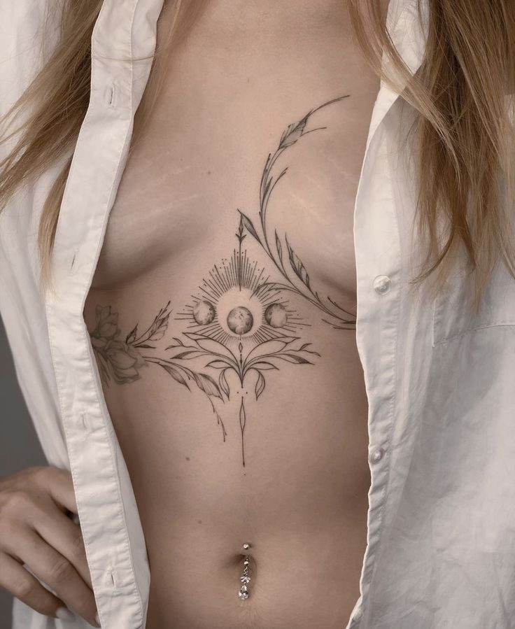 101+ hình xăm chân ngực cho chị em cực quyến rũ - Genztattoo