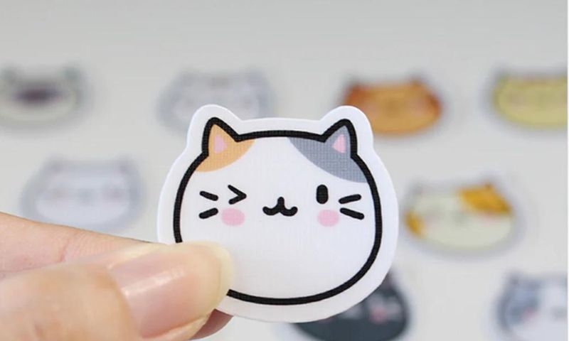 20 Mẫu sticker mèo cute dễ thương được yêu thích 2024