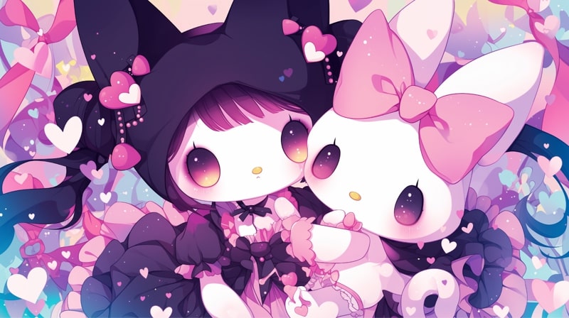 Hình nền Kuromi cute nhất, rõ nét cho điện thoại, máy tính