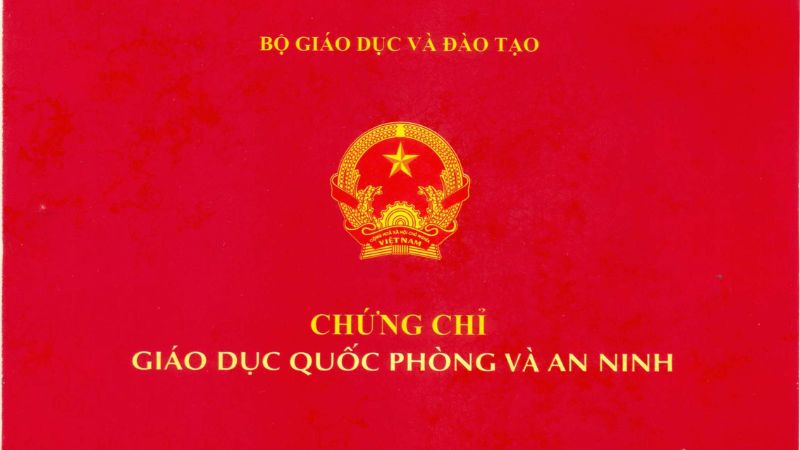 Sinh viên nhận chứng chỉ giáo dục quốc phòng để làm gì?