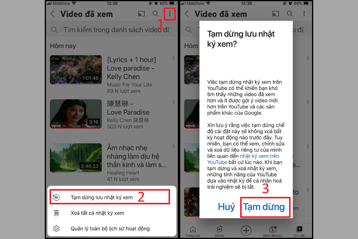 Xóa hết tất cả phim đã xem trên YouTube - Chỉ 1 nút chạm loại bỏ sạch mọi dữ liệu