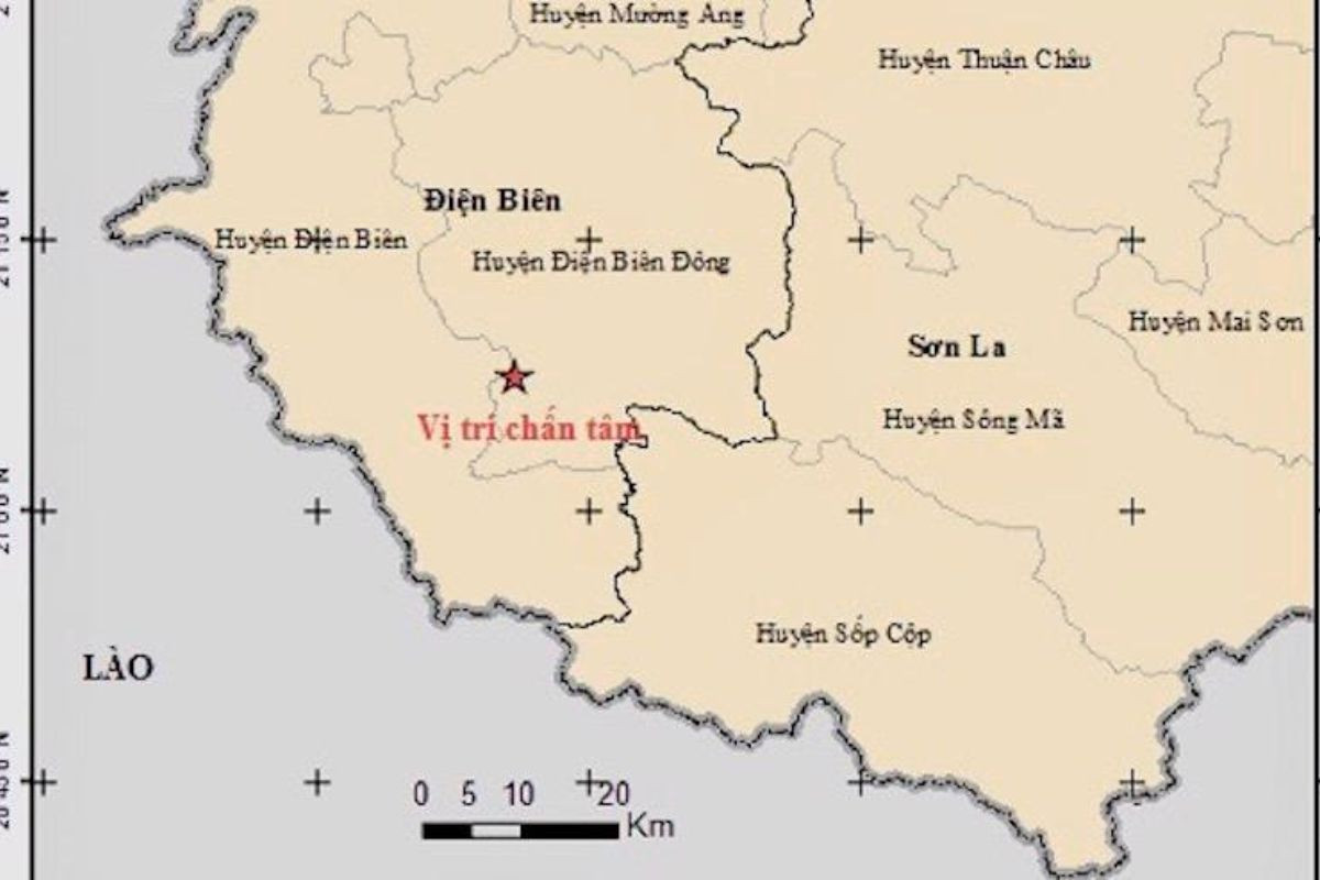 Khu vực nào sau đây chịu ảnh hưởng mạnh nhất của động đất: Tây Bắc hay Đông Bắc