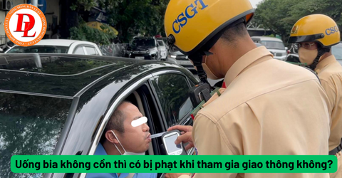 Uống bia không cồn thì có bị phạt khi tham gia giao thông không?