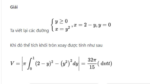 Công Thức Tính Thể Tích Khối Tròn Xoay Và Bài Tập Vận Dụng