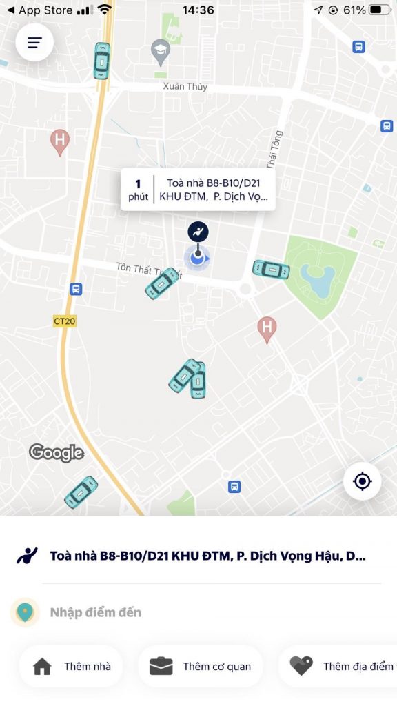 Hướng dẫn đặt xe taxi điện VinFast