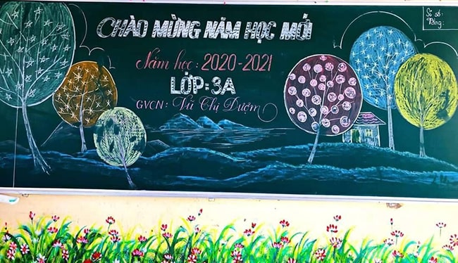 50+ mẫu trang trí bảng lớp siêu đẹp 2024