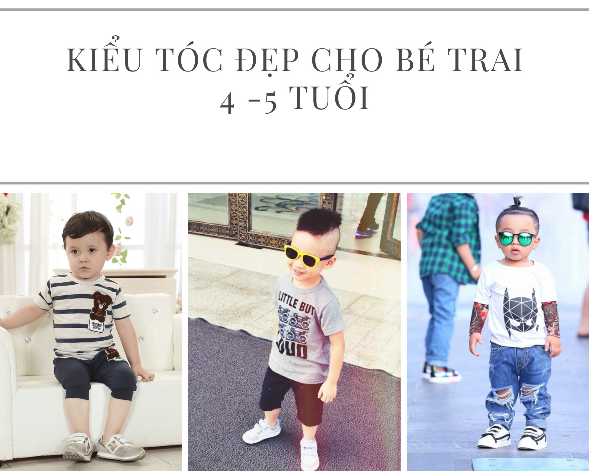 25 kiểu tóc đẹp cho bé trai từ 1 đến 10 tuổi cực đáng yêu và dễ thương