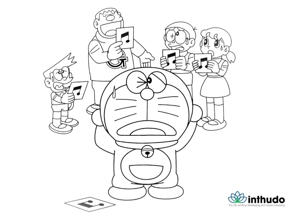 Tranh tô màu Doraemon và những người bạn - Tận hưởng thế giới màu sắc