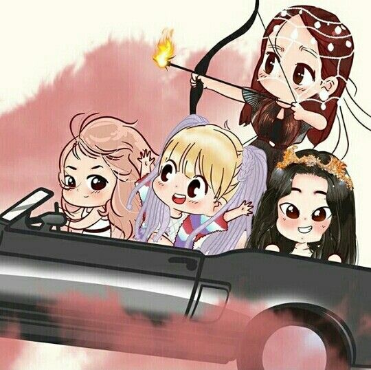 Hình ảnh dễ thương của Blackpink Anime