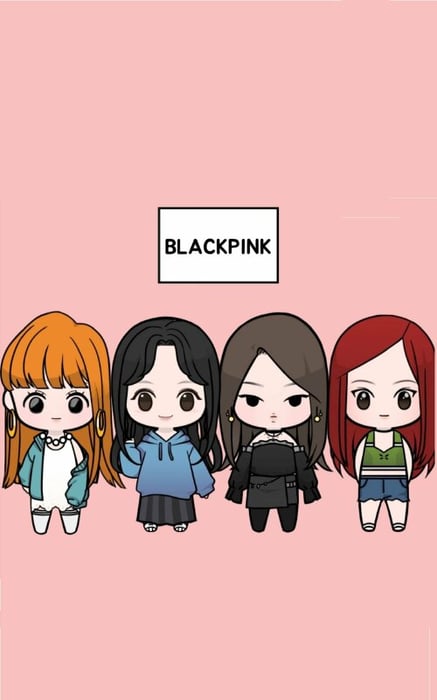 Hình ảnh dễ thương của Blackpink Anime