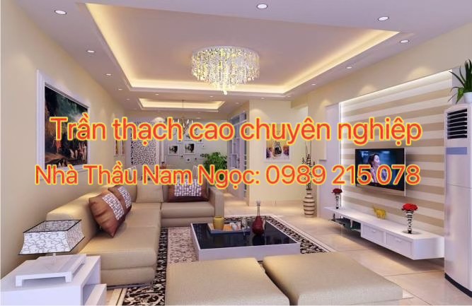 49 mẫu trần thạch cao phòng khách hiện đại đẹp, trần thạch cao phòng khách giật cấp đơn giản đẹp