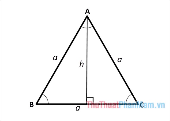 Phương trình tính đường cao trong tam giác - Cách tính đường cao trong tam giác