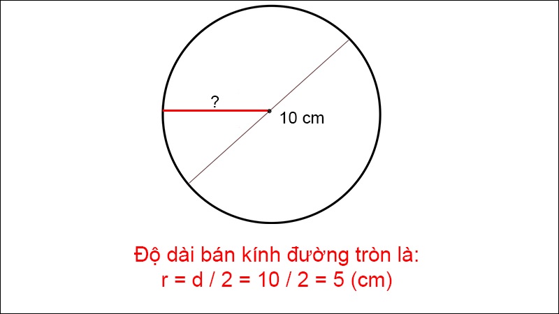 Cách tính bán kính hình tròn đơn giản và bài tập tự luyện hiệu quả