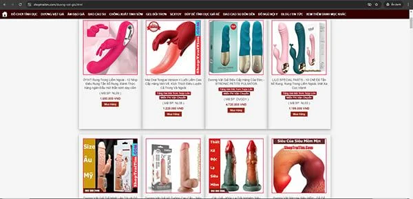 Shop bán sextoy dương vật giả cho nữ thủ dâm giá rẻ TpHCM