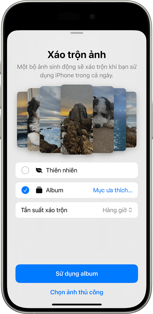 Thay đổi hình nền iPhone