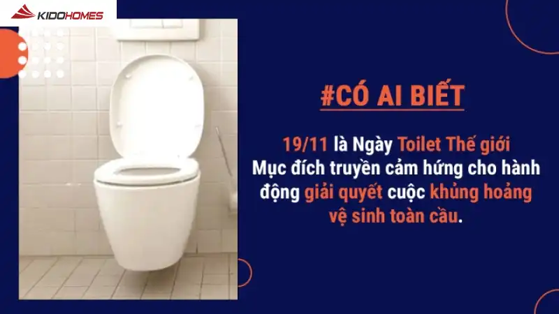 Ngày quốc tế bồn cầu - thúc đẩy hành động cải thiện vệ sinh toàn cầu